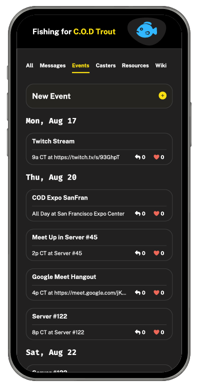 Outreach event created inside a Castwell community, turning shared conversations into coordinated action